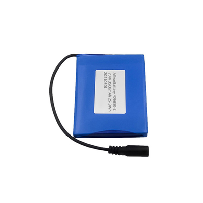 2S1P 리튬 폴리머 배터리 7.4 V 3500mAh LiPo 배터리 팩