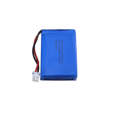 강력한 3.7 V 2400mAh LiPo 배터리 1S2P 리튬 폴리머 배터리 팩