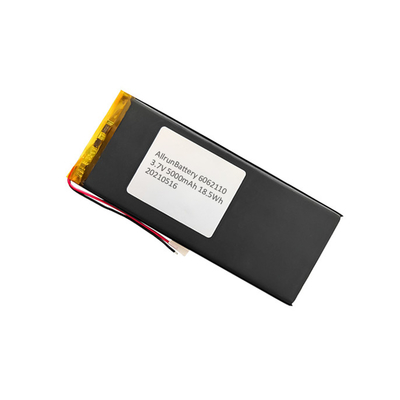 가벼운 리튬 중합체 건전지 3.7 V 5000mAh 재충전용 리튬 전지