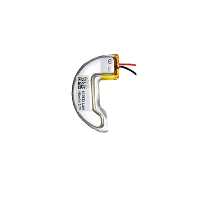 전원 솔루션 주문 C 모양 LiPo 건전지 3.7 V 165mAh 높은 신뢰성
