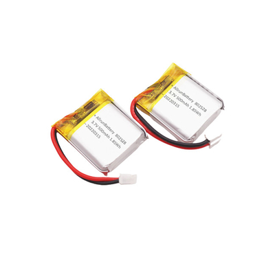 가벼운 직사각형 모양의 배터리 휴대용 3.7 V LiPo 배터리 500mAh