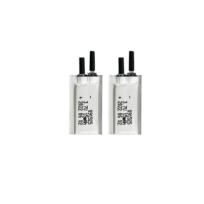 3.7V 15mAh 맞춤형 충전식 초박형 LiPo 배터리 091525