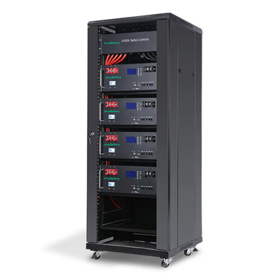 20KW 48V 51.2V 에너지 저장 배터리 팩 쌓아 올릴 수 있는 서버 랙 LiFePO4 배터리
